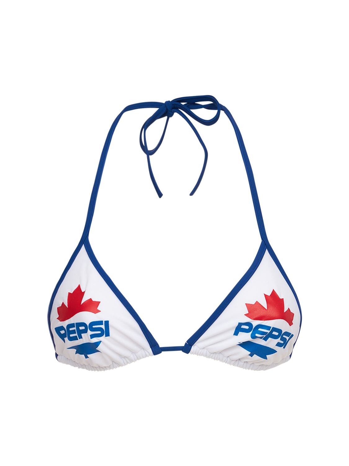 Pepsi Print Triangle Bikini Top