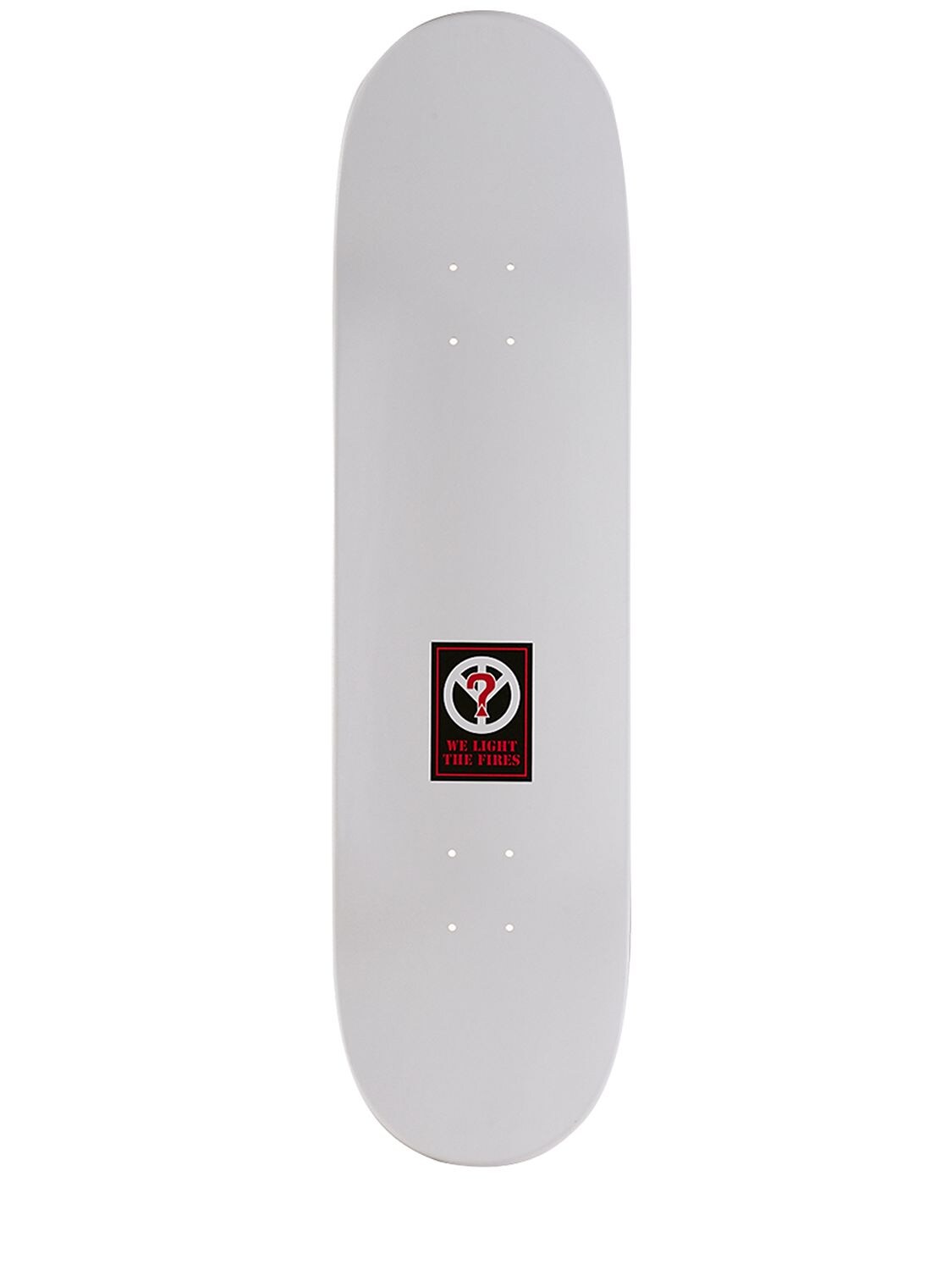 Guess Sport Babylon Logo Printed Skateboard In White