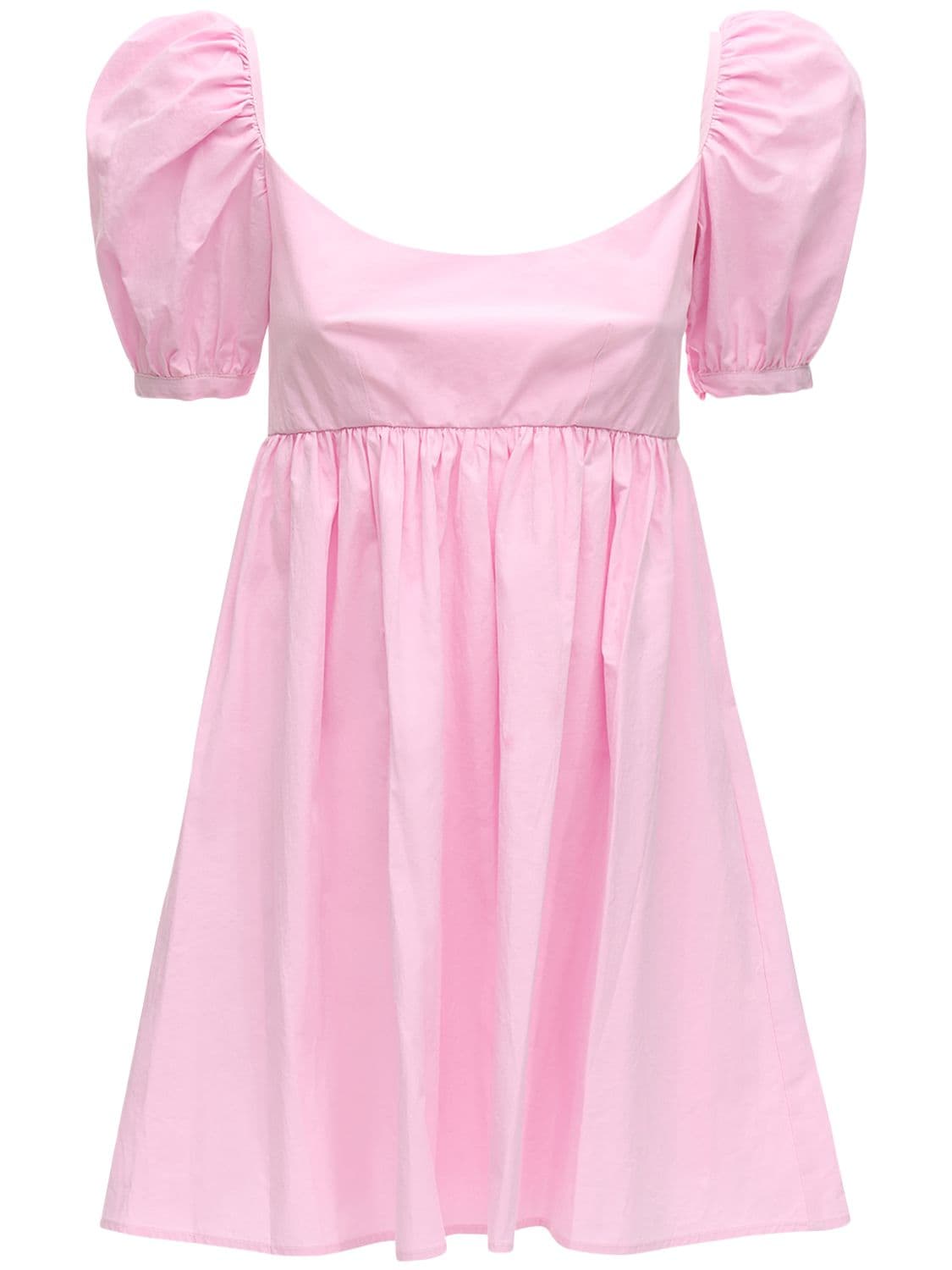 Ciao Lucia Delfina Cotton Poplin Mini Dress In Pink