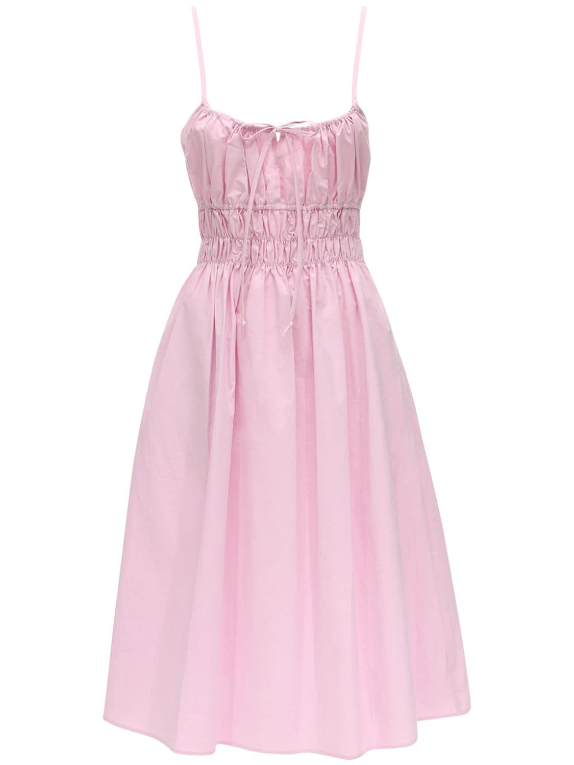 Ciao Lucia Gabriela Cotton Poplin Midi Dress In Pink