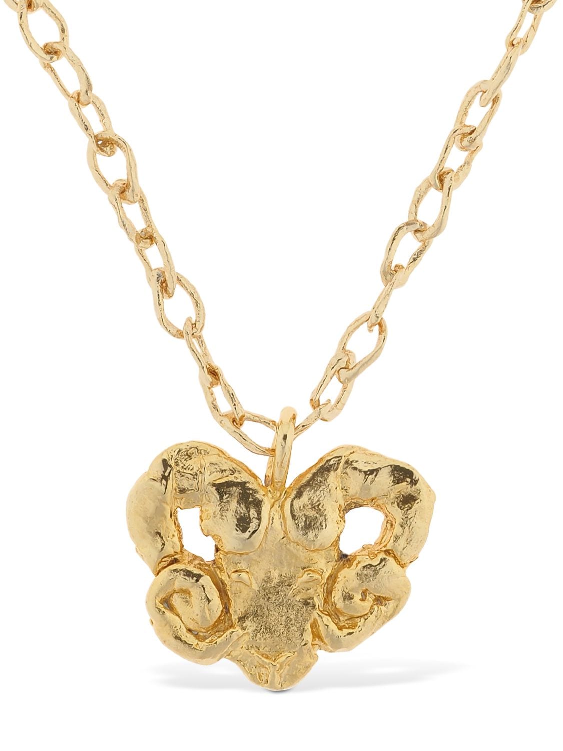 Acheval Pampa Aries Charm Long Necklace In Gold