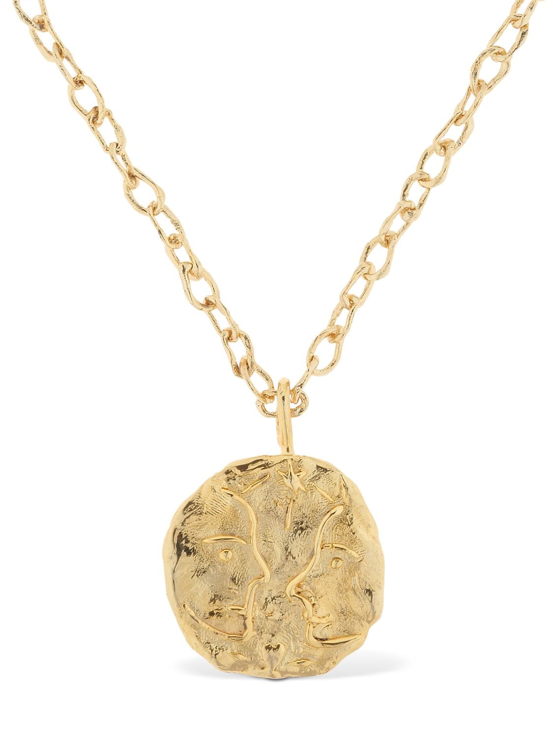 Acheval Pampa Gemini Charm Long Necklace In Gold
