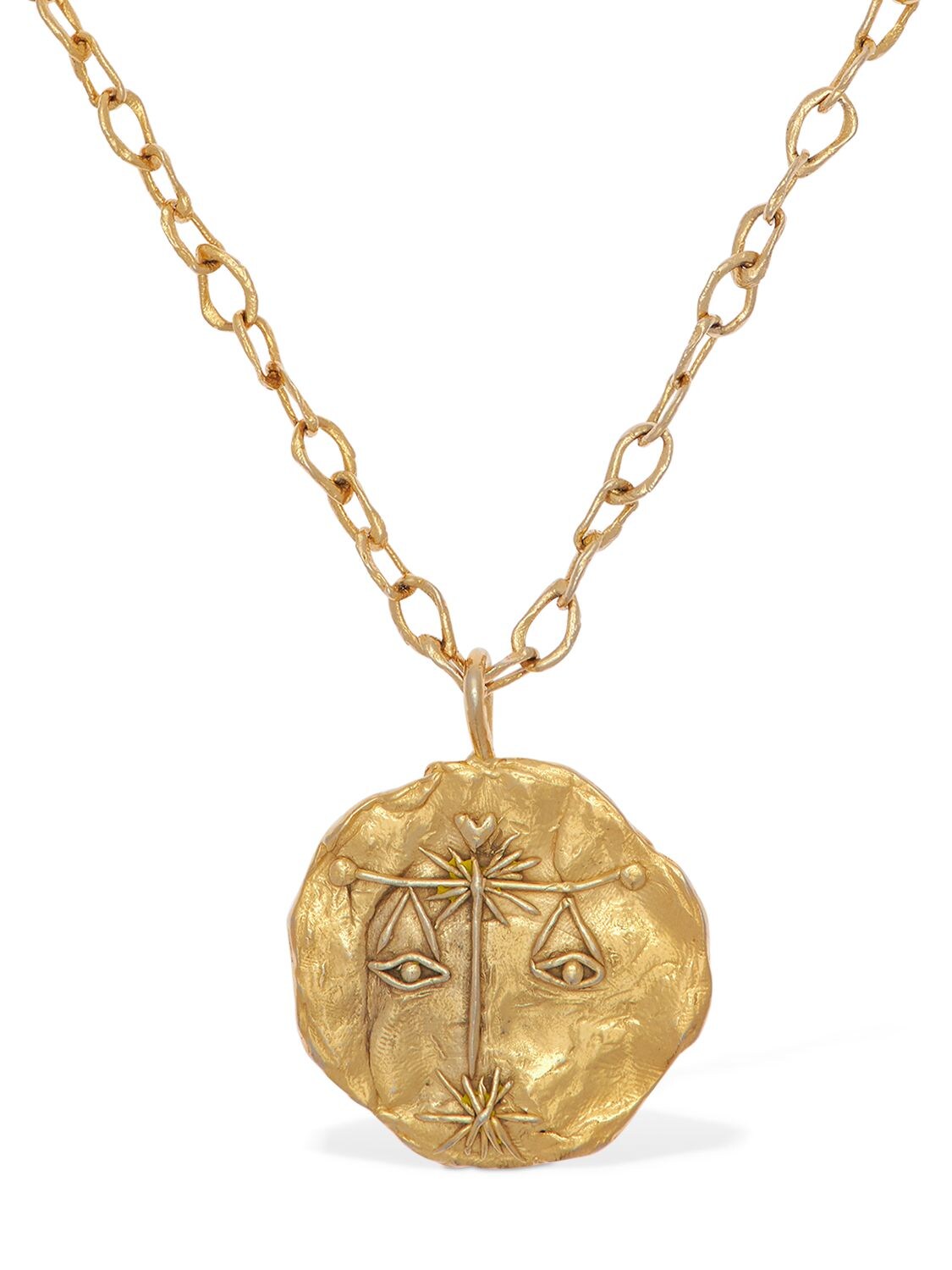Acheval Pampa Libra Charm Long Necklace In Gold