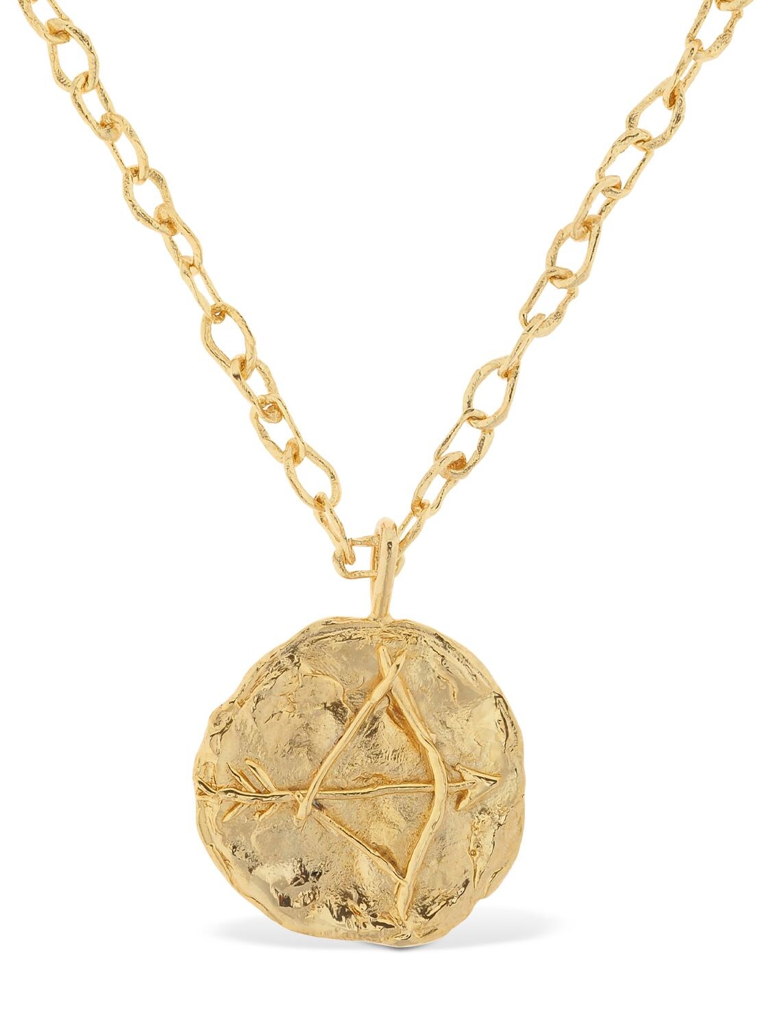 Acheval Pampa Sagittarius Charm Long Necklace In Gold
