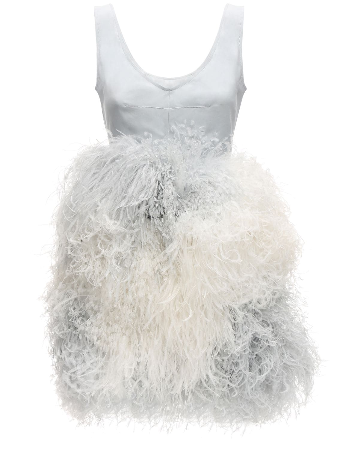 Patou Mini Dress W/feathers | ModeSens