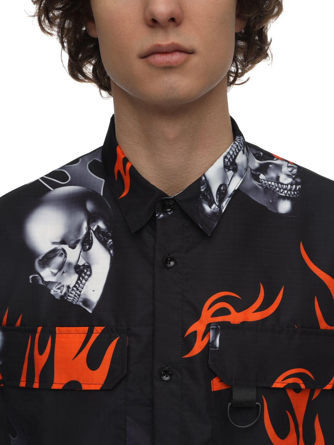 jaded london 火焰印花廓形衬衫 71ixtz009-qkxbq0s1