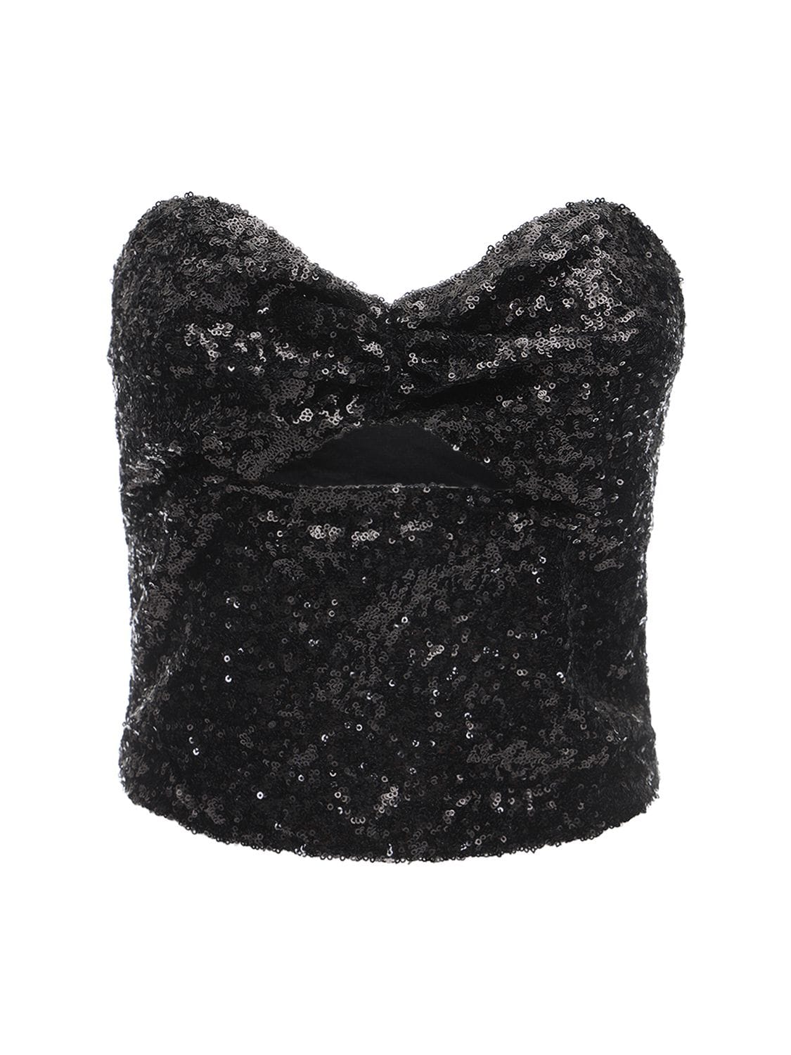 Strapless Sequined Top