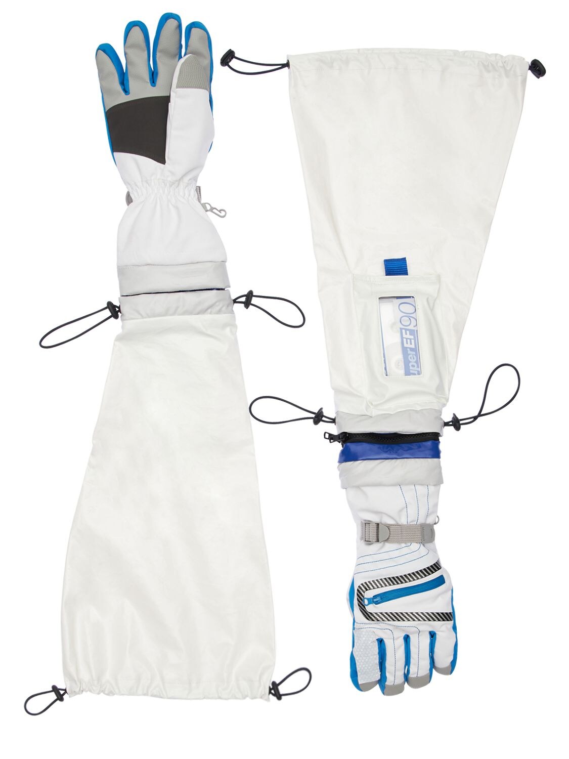 Tdt - Tourne De Transmission Frequency Gloves In White