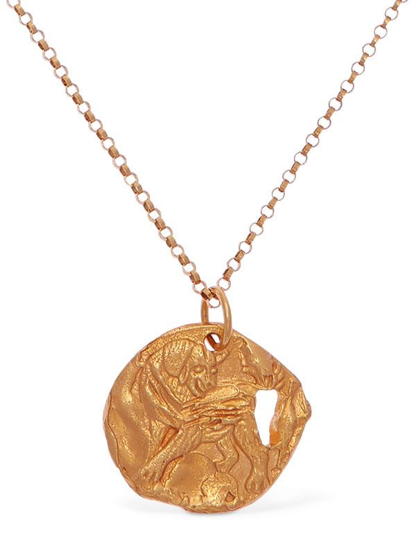 Alighieri Dog Zodiac Charm Chain Necklace In Gold