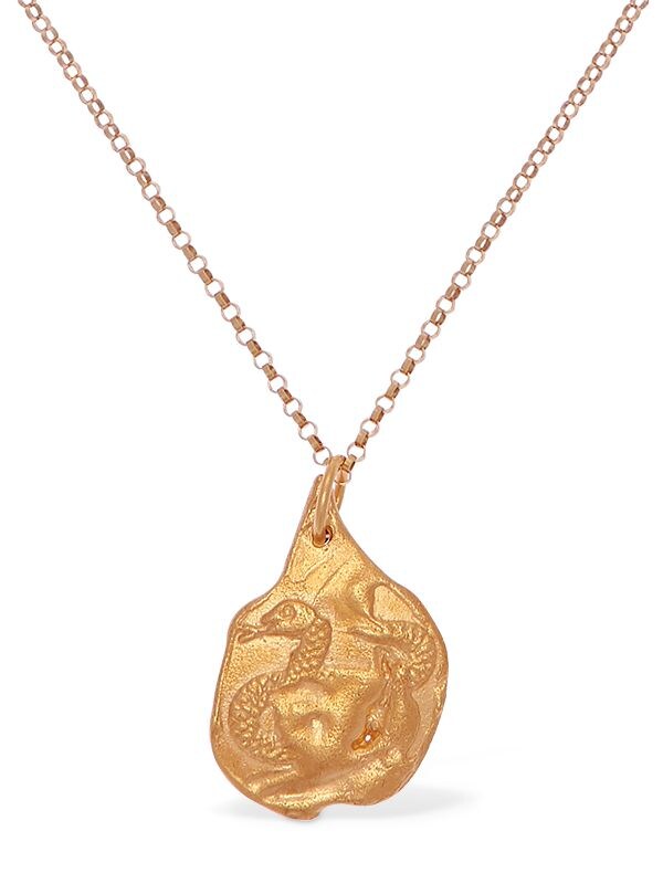Alighieri Snake Zodiac Charm Chain Necklace In Gold
