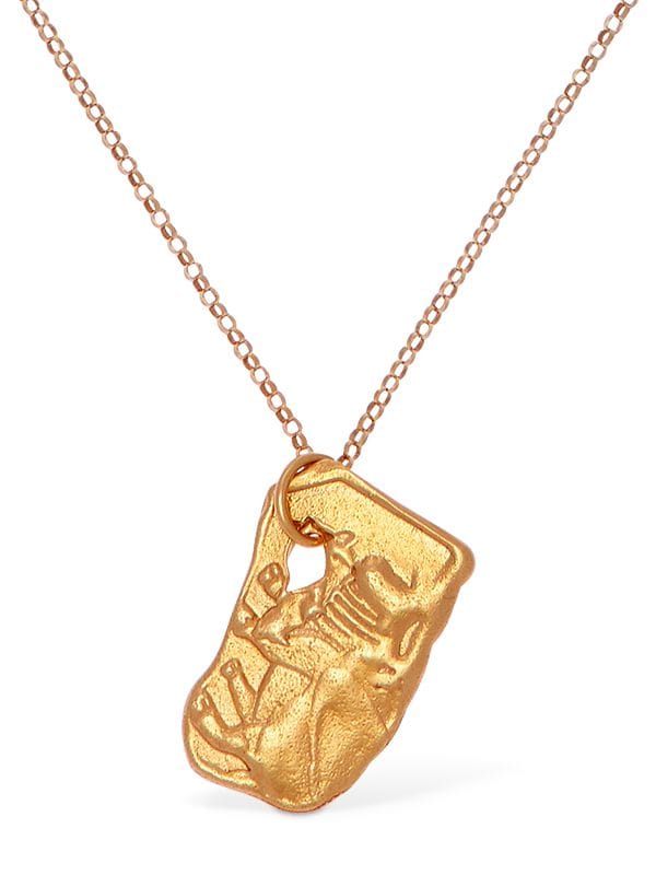 Alighieri Ox Zodiac Charm Chain Necklace In Gold