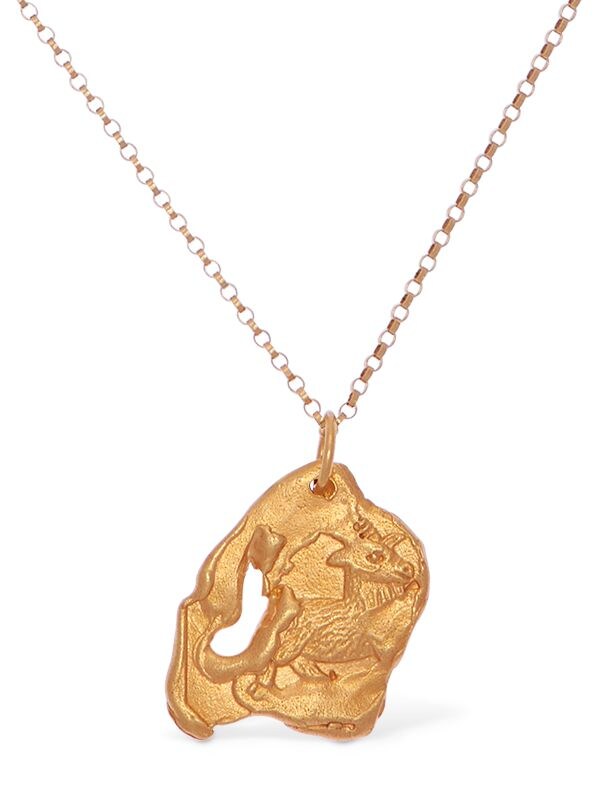 Alighieri Goat Zodiac Charm Chain Necklace In Gold