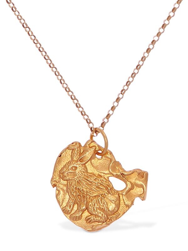 Alighieri Rabbit Zodiac Charm Chain Necklace In Gold