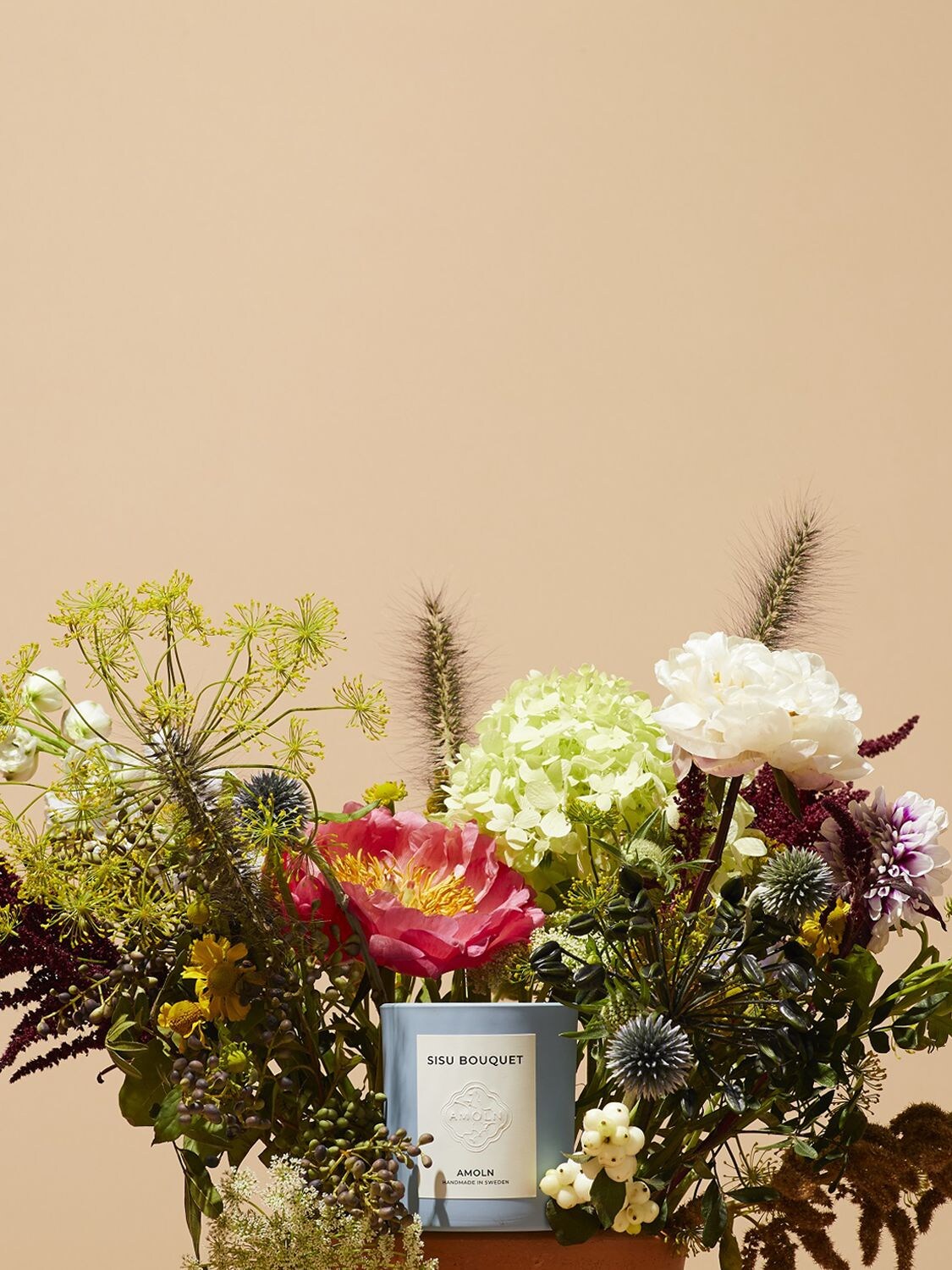 Shop Amoln Sisu Bouquet Scented Candle In Blue
