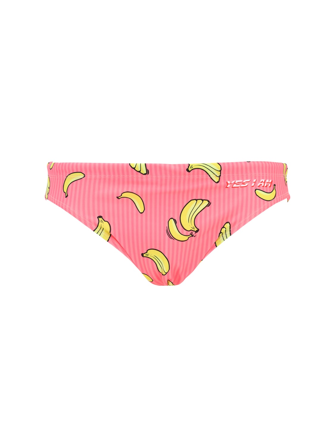 Yes I Am Lvr Exclusive Banana Print Swim Briefs In Pink