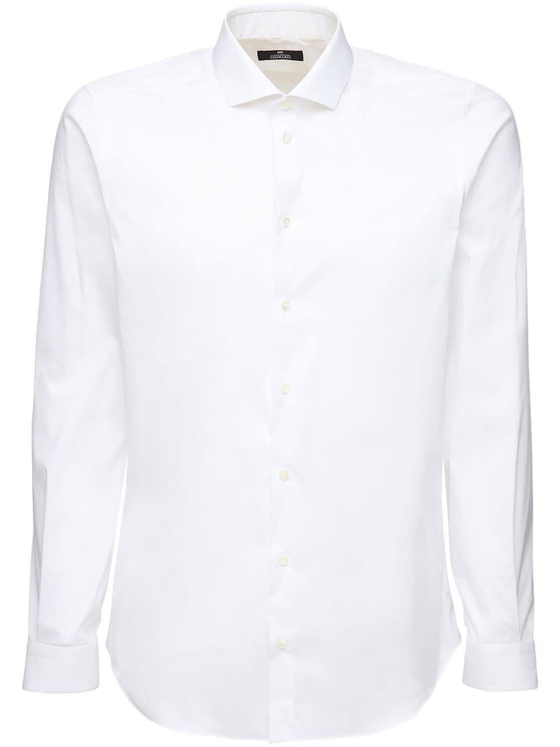 Alessandro Gherardi Stretch Cotton Shirt In White