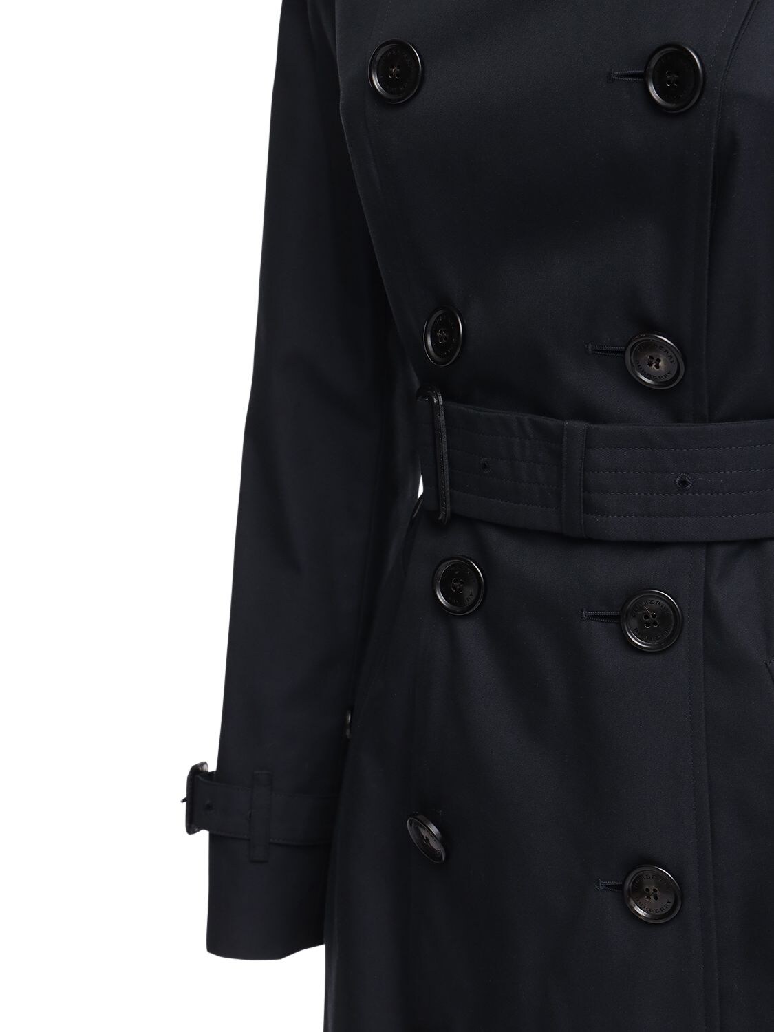 Shop Burberry Mid-length Chelsea Heritage Trench Coat In Navy