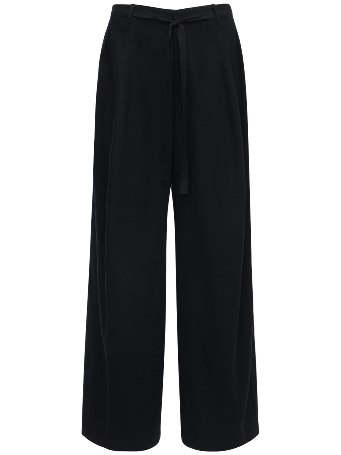 Ann Demeulemeester 29cm Cotton & Wool Pants In Black
