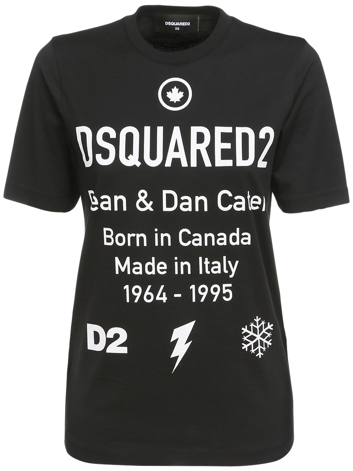 Dsquared2 - Logo print cotton jersey t 