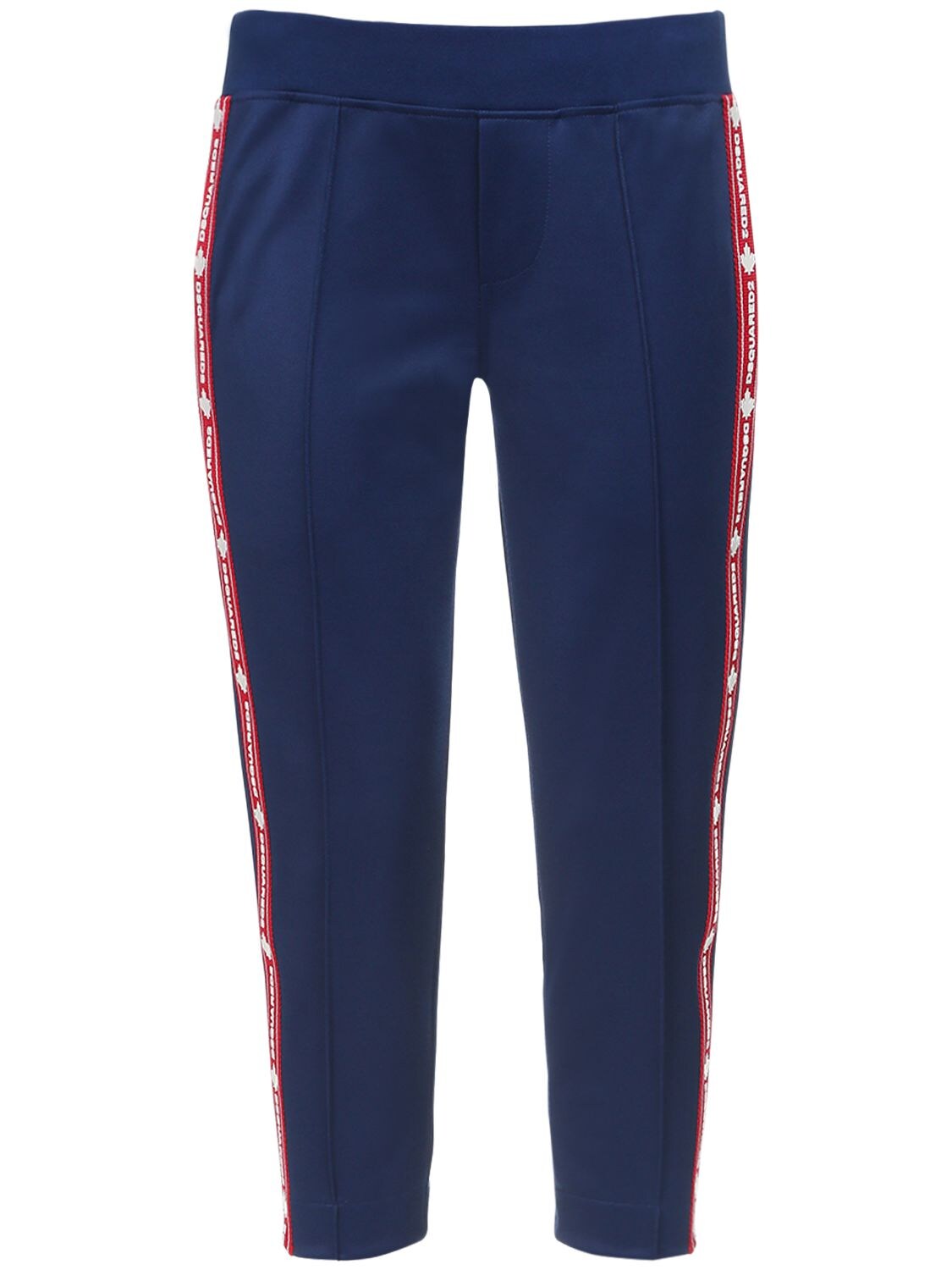 Dsquared2 短款混棉运动裤 In Blue,red