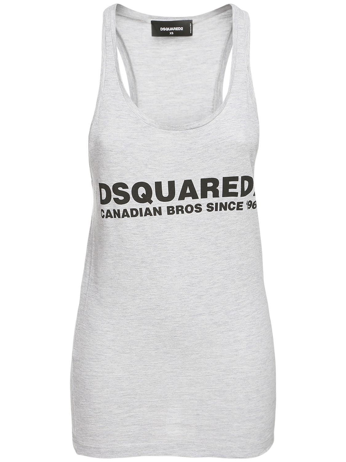 DSQUARED2 LOGO印花混棉背心,72I07Y066-ODU3TQ2