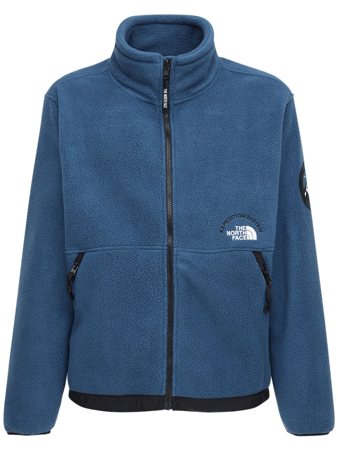 The North Face Nse Pumori Logo-embroidered Fleece Jacket In Blue | ModeSens