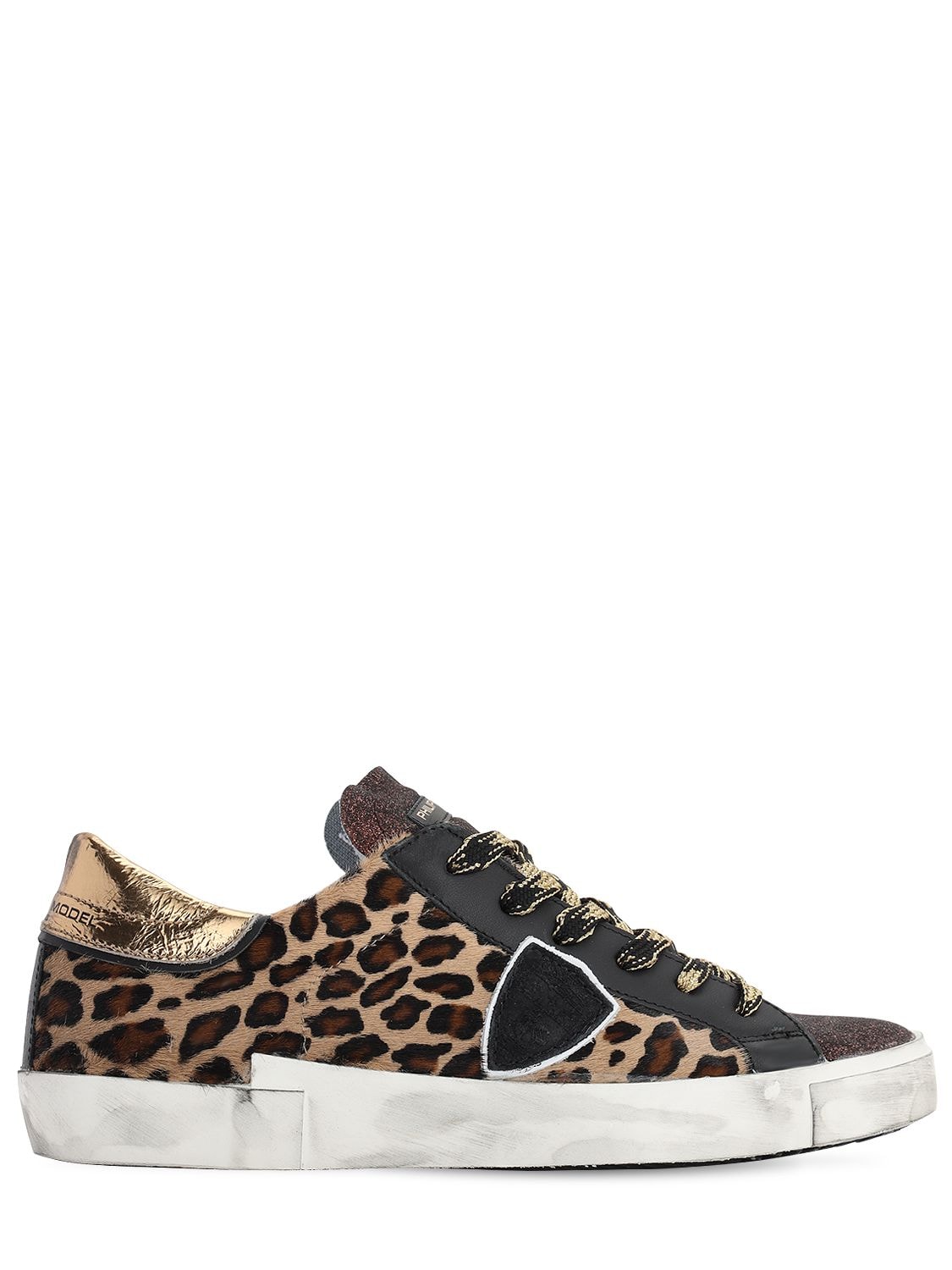 philippe model leopard sneakers