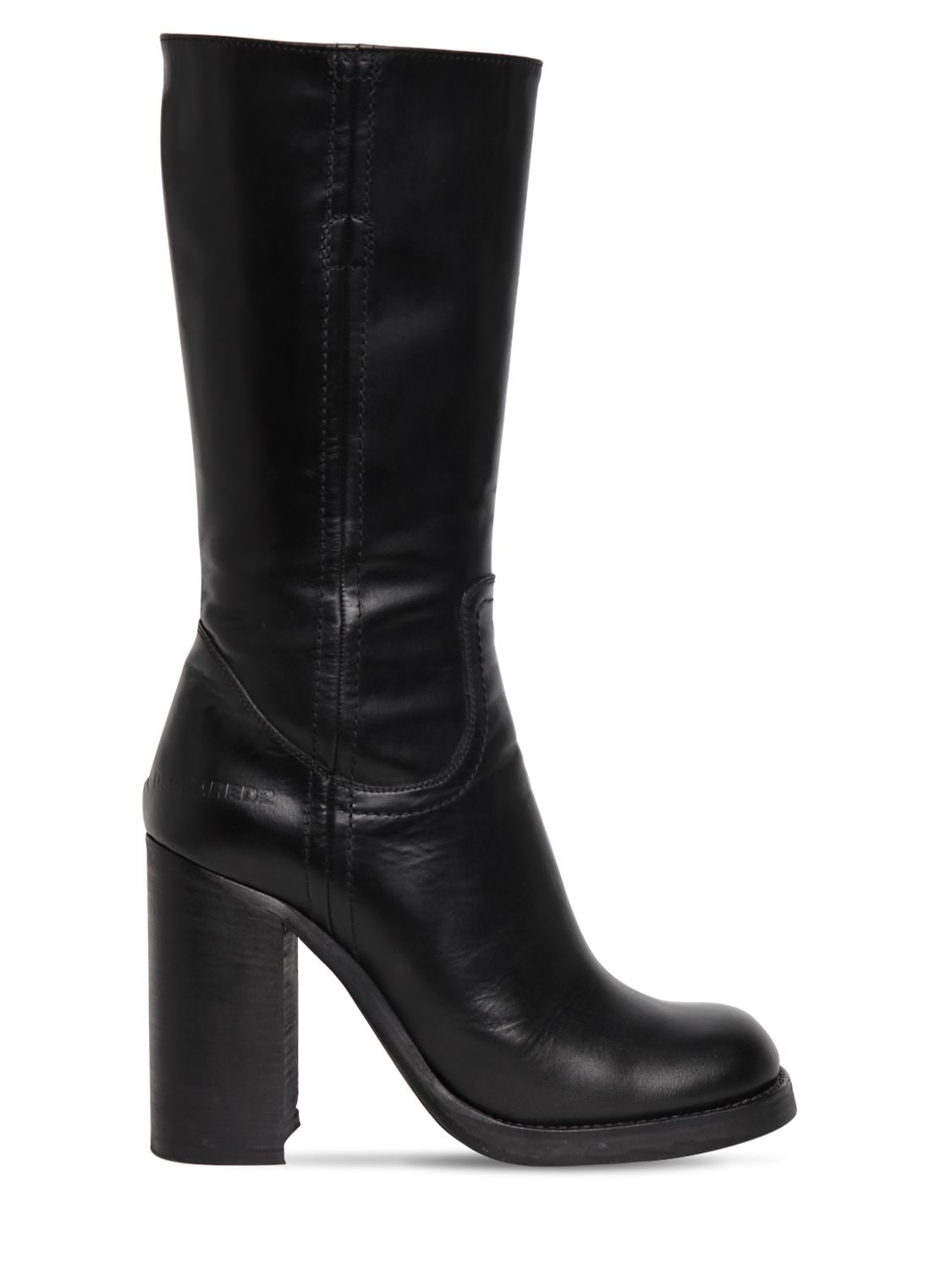 Dsquared2 110mm Jack Leather Boots In Black
