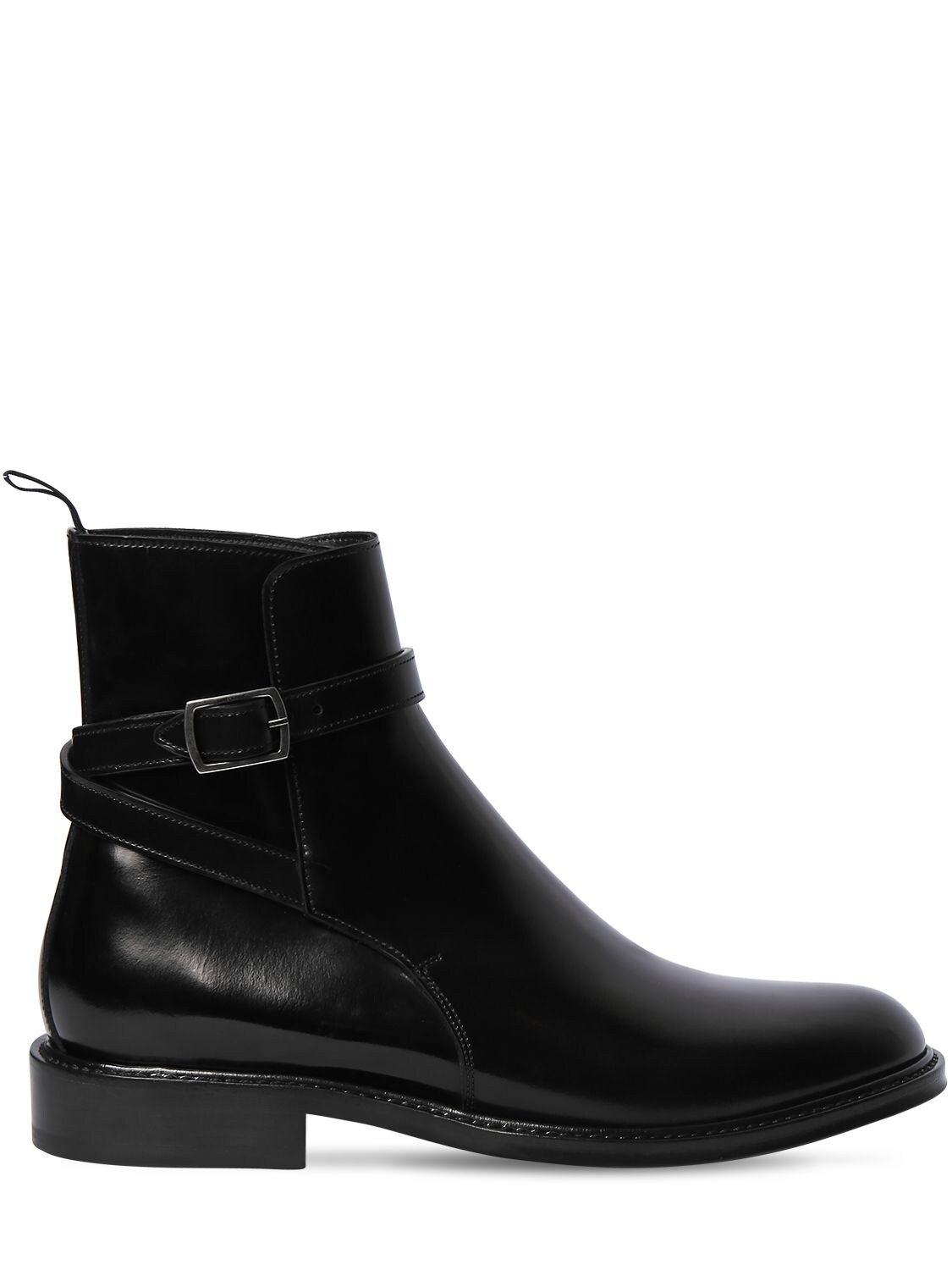 Image of 20mm Army Brushed Leather Ankle Boots