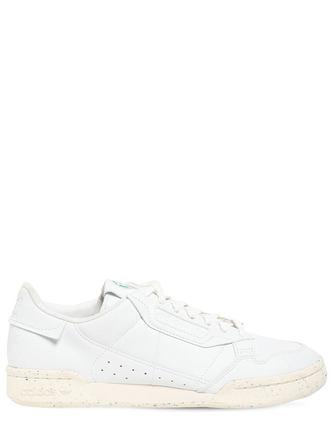 adidas originals continental 80's in white and silver