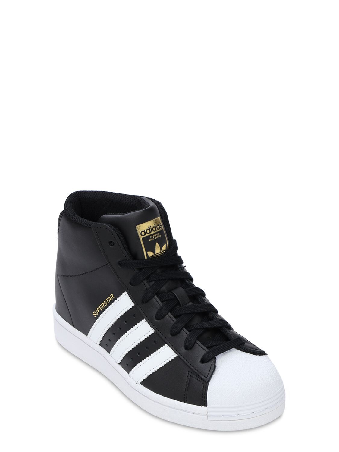 Adidas Originals Superstar Up W Trainers W/ Internal Heel In Black