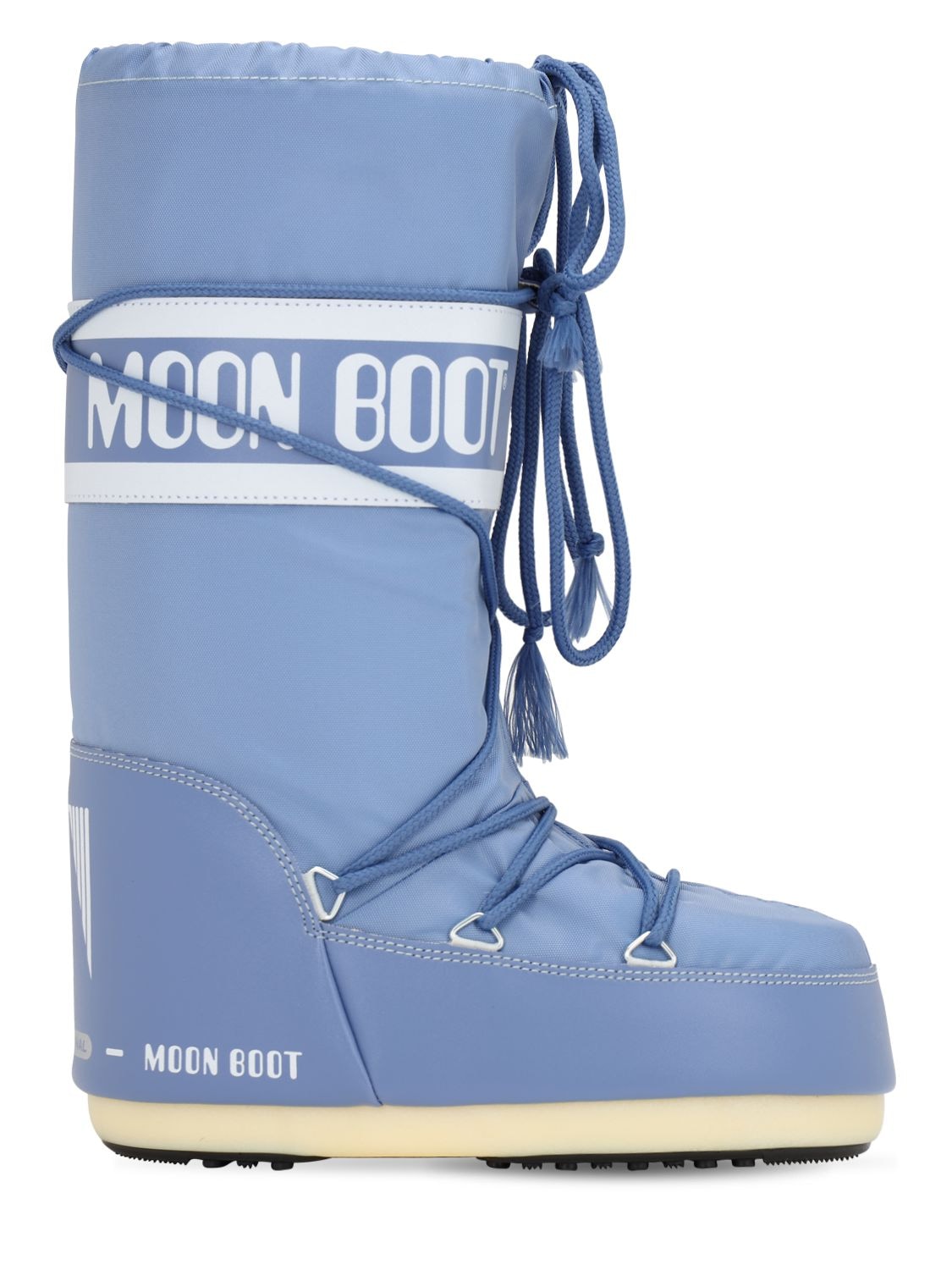 Moon Boot Classic Nylon Waterproof Snow Boots In Stone Wash