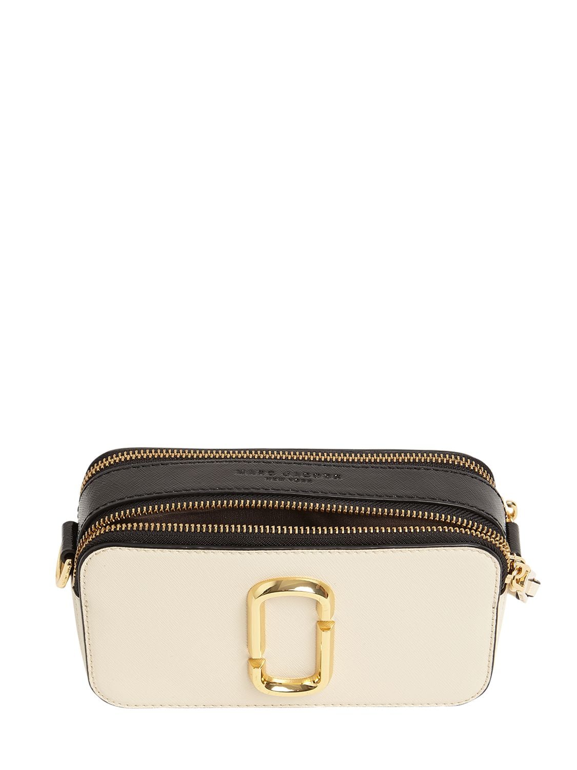 Marc Jacobs (the) Colorblock Snapshot Leather Shoulder Bag In New Cloud
