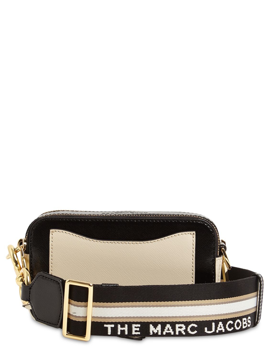 Marc Jacobs (the) Colorblock Snapshot Leather Shoulder Bag In New Cloud