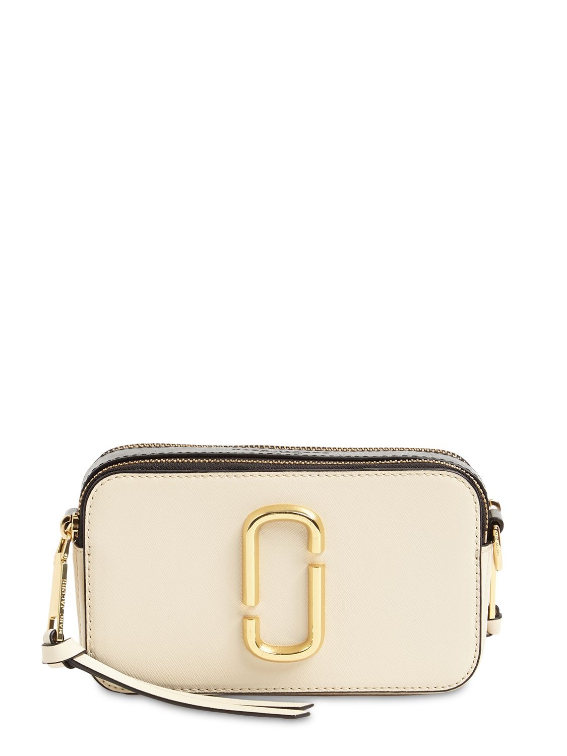 Marc Jacobs (the) Colorblock Snapshot Leather Shoulder Bag In New Cloud