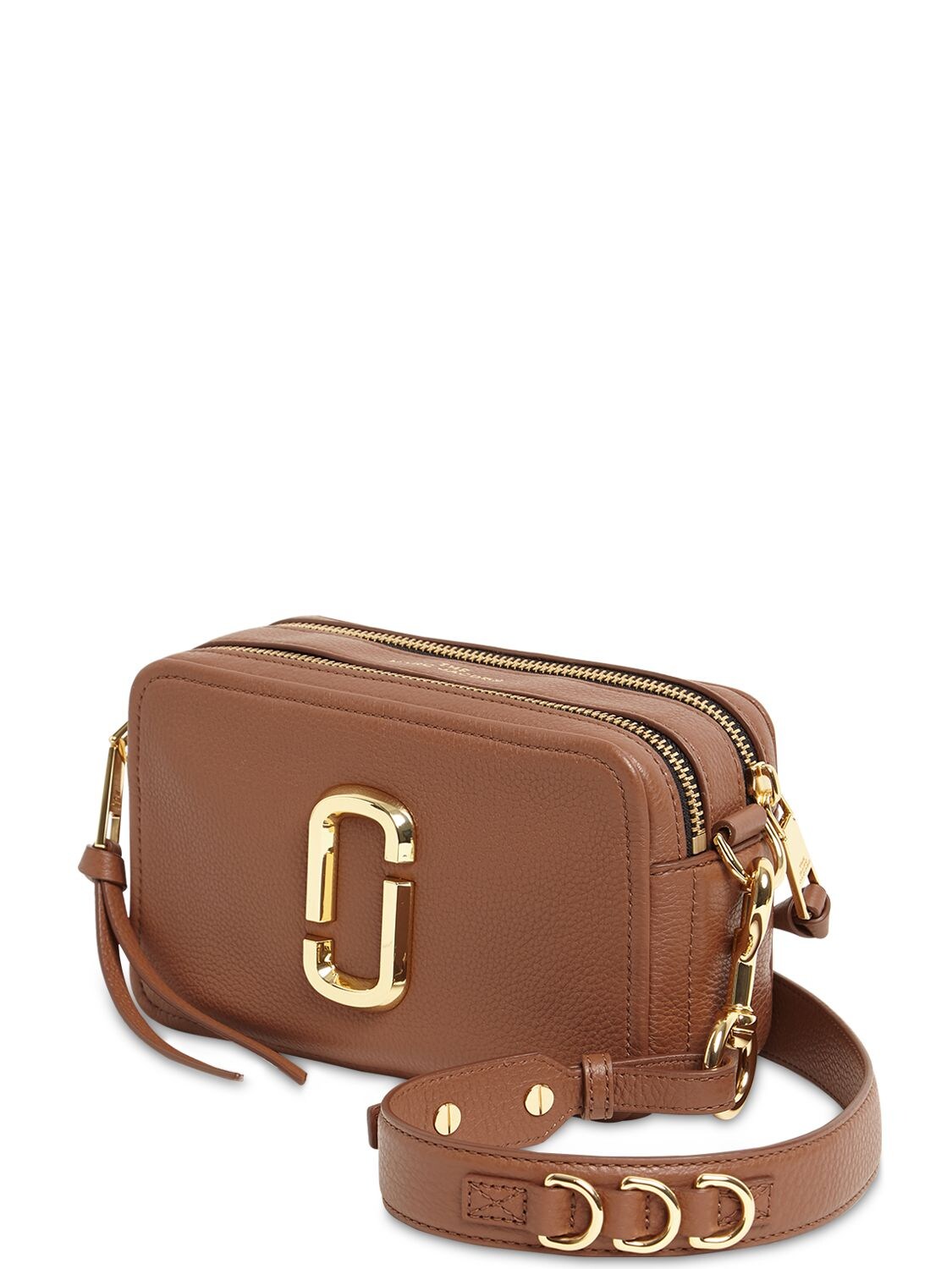 Marc Jacobs The Soft Shot 21 Leather Shoulder Bag In Chocolate