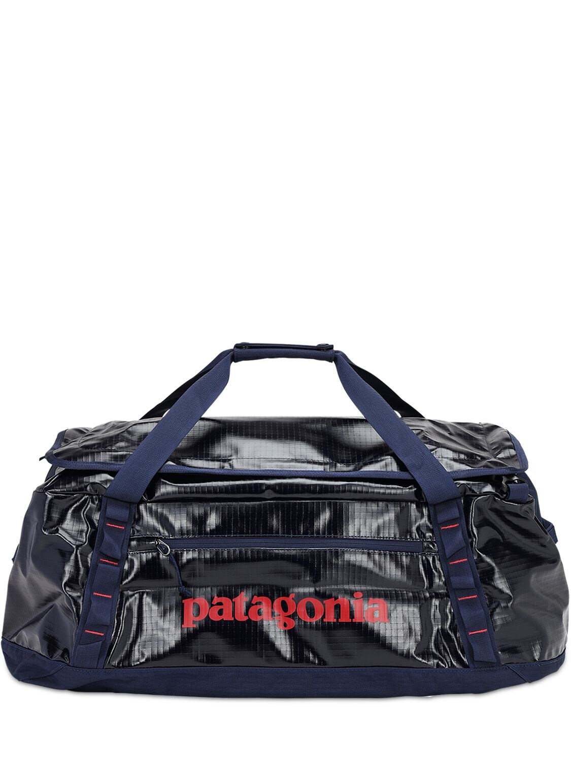 Patagonia 55l Logo Printed Black Hole Duffel Bag In Dunkelblau