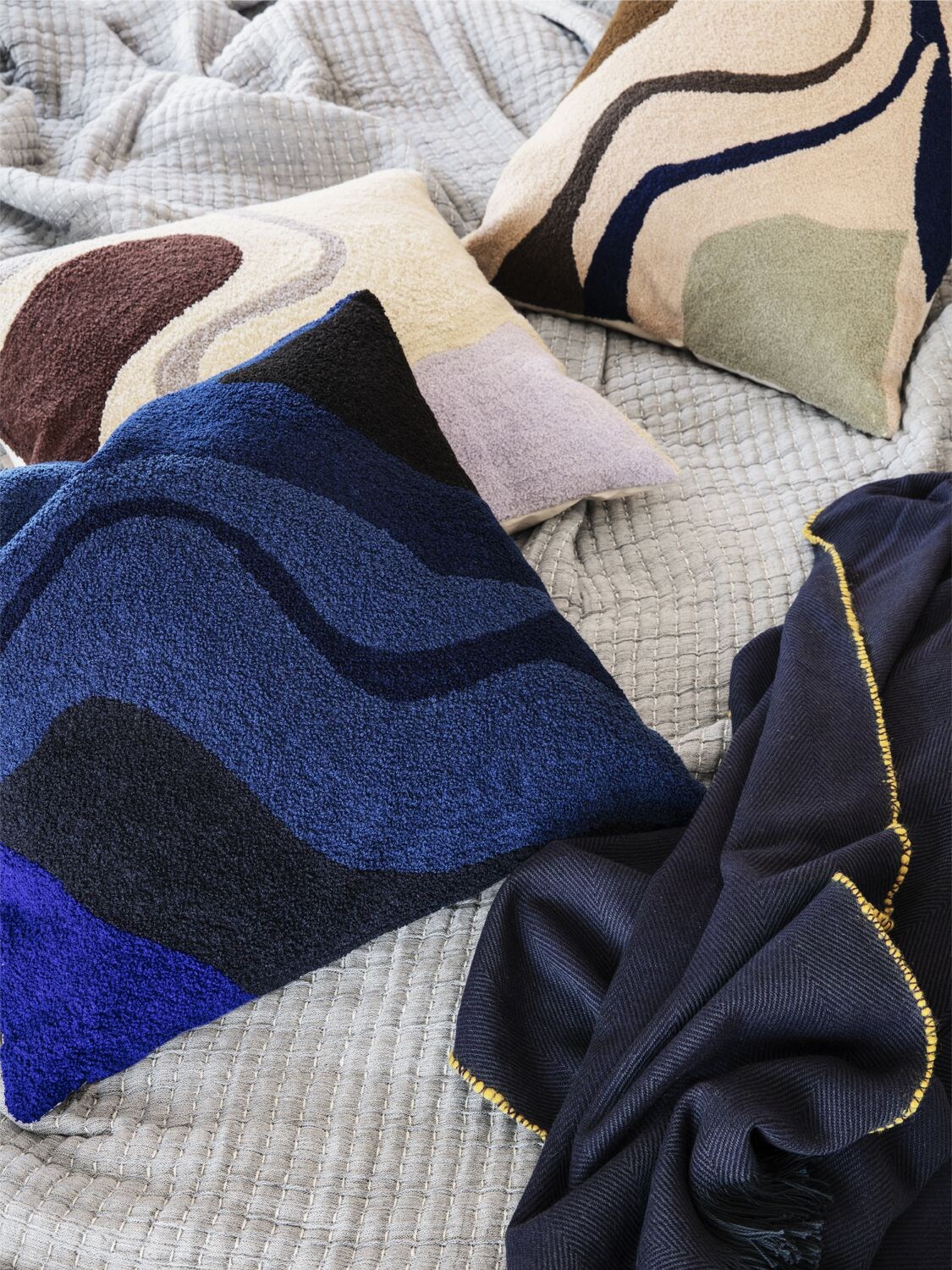 Shop Ferm Living Vista Hand-woven Cushion In Multicolor