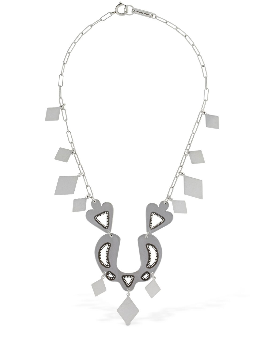 Isabel Marant Love Short Necklace In Silver