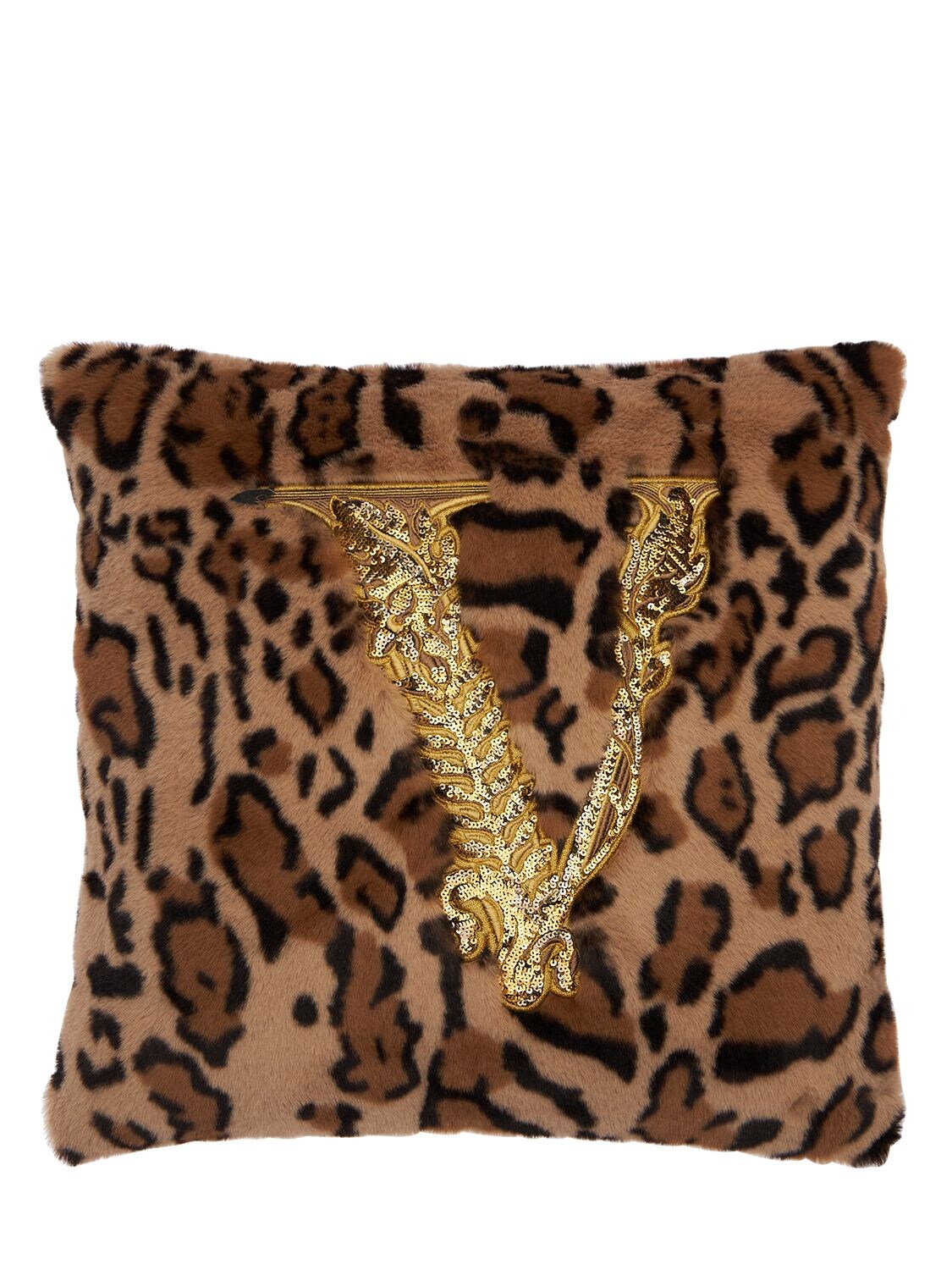 Versace Medusa Royale Pillow In Brown