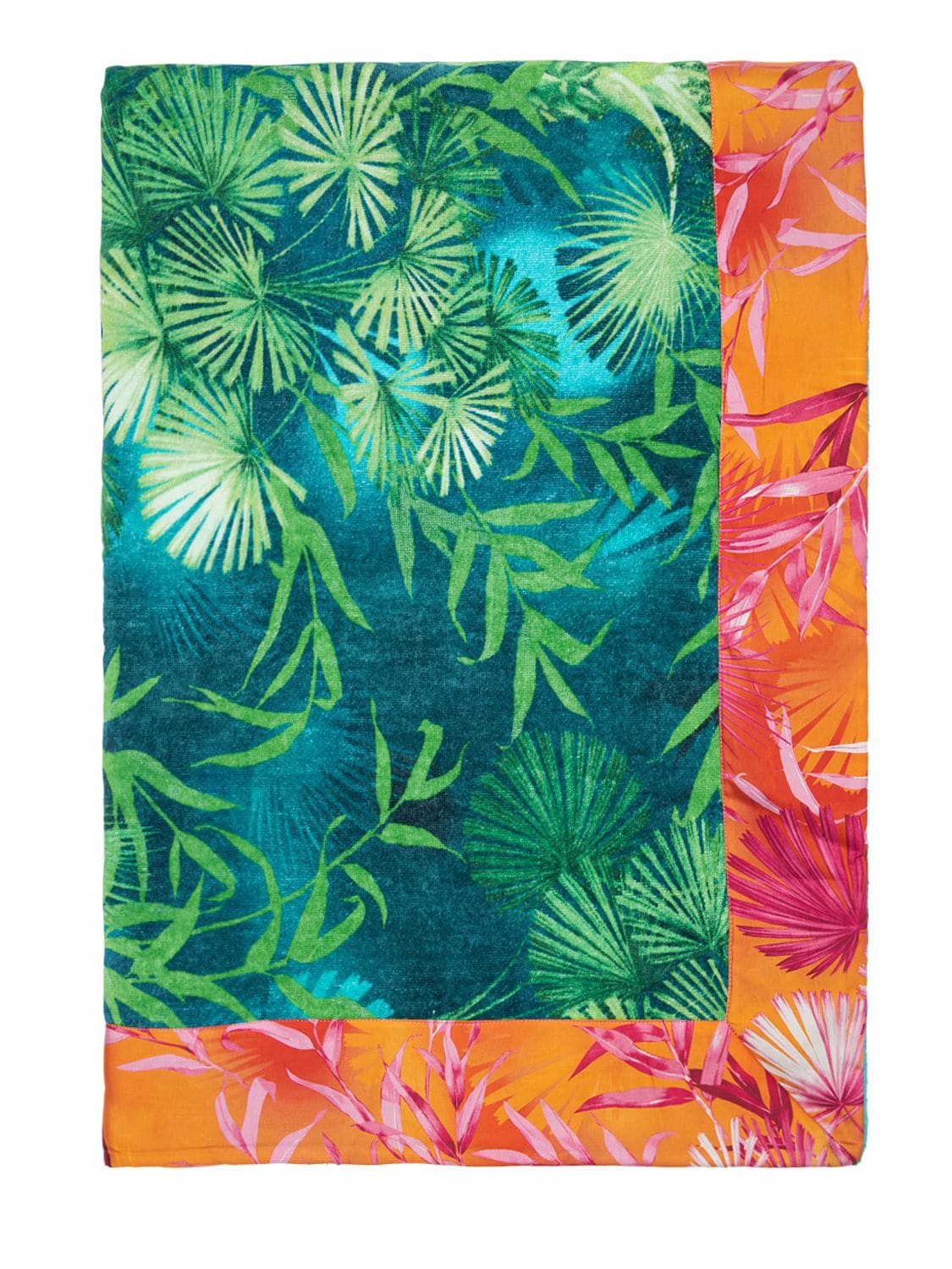 Versace Jungle Beach Towel In Green