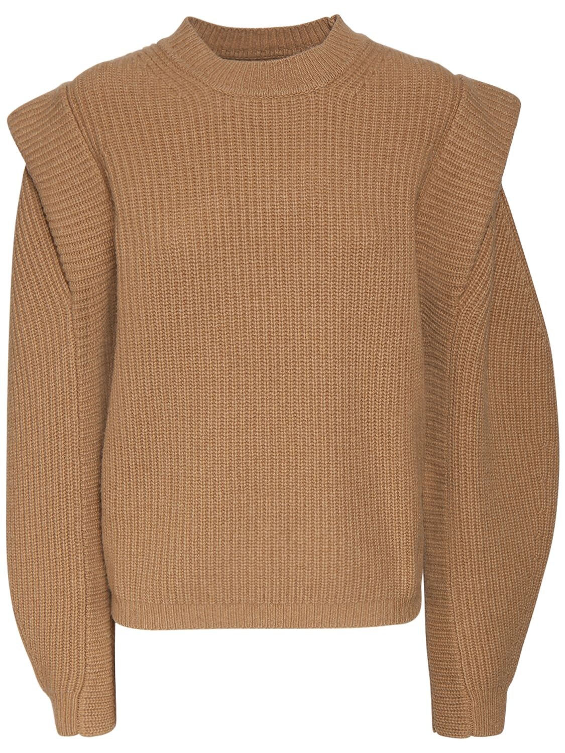 Isabel Marant Bolton Wool & Cashmere Knit Sweater In Camel