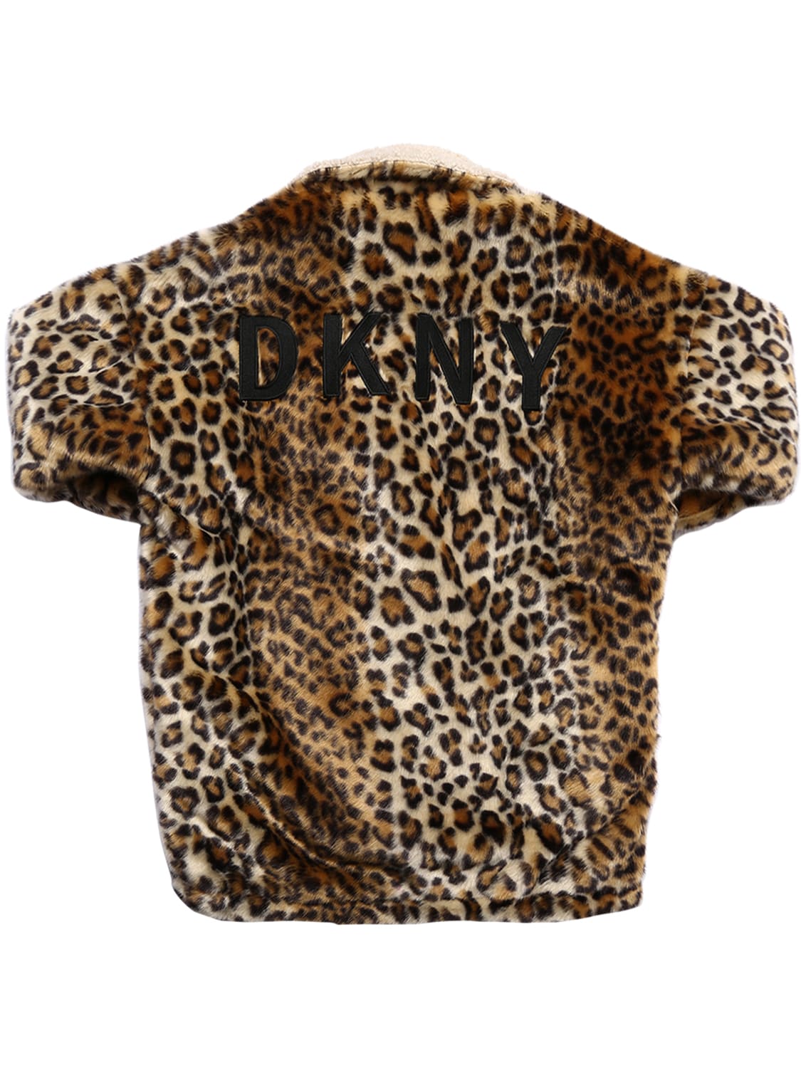 dkny leopard coat