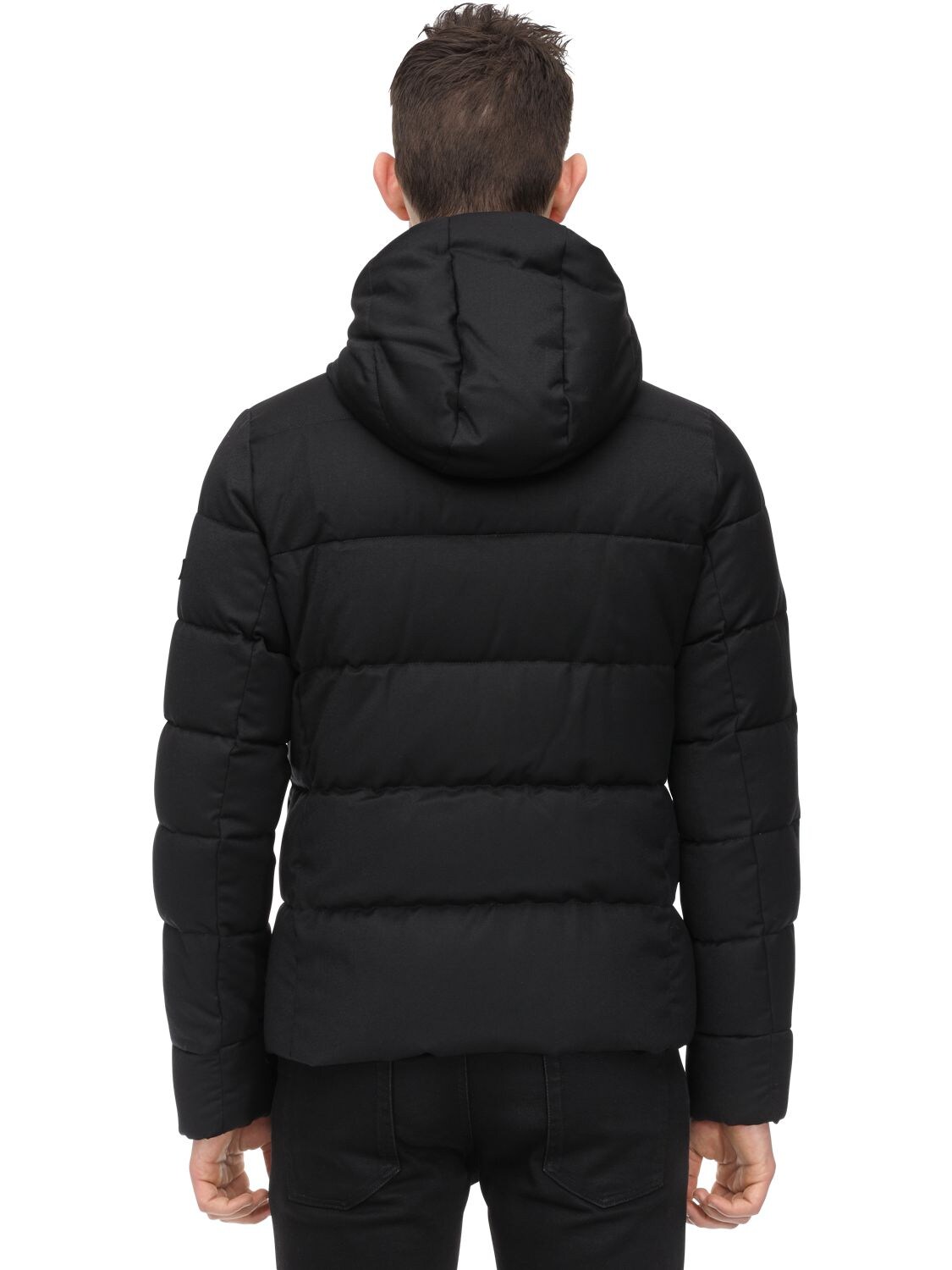 Tatras Agordo Wool Hooded Down Jacket In Black | ModeSens