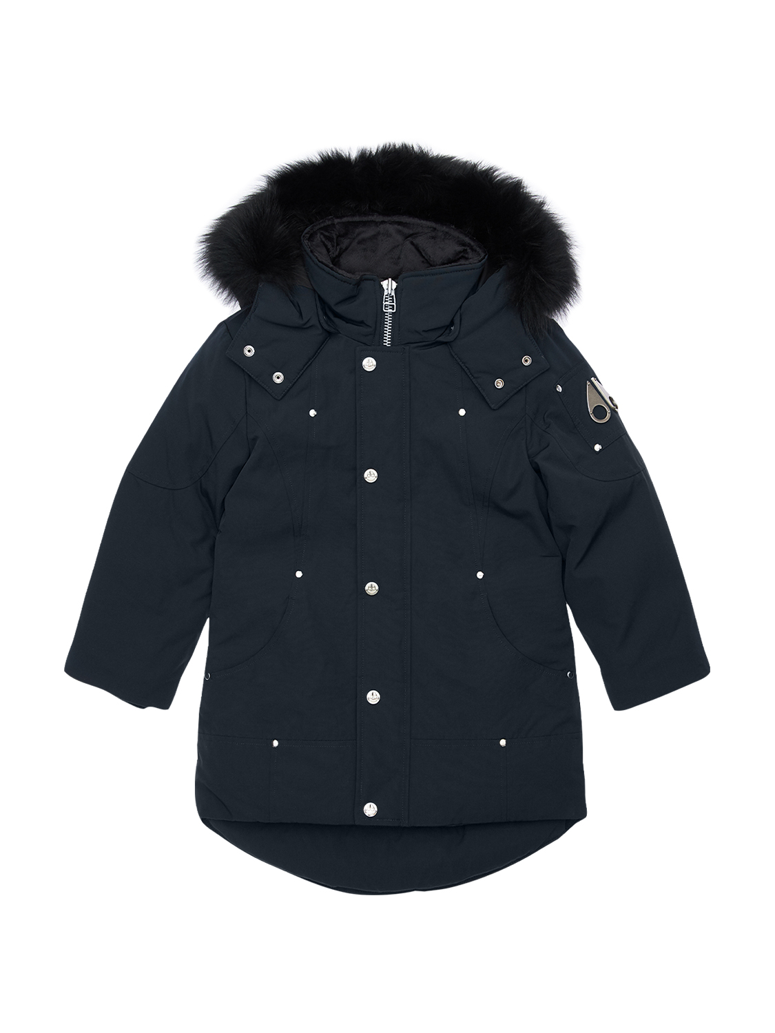 Daunenparka Aus Nylon Mit Pelz