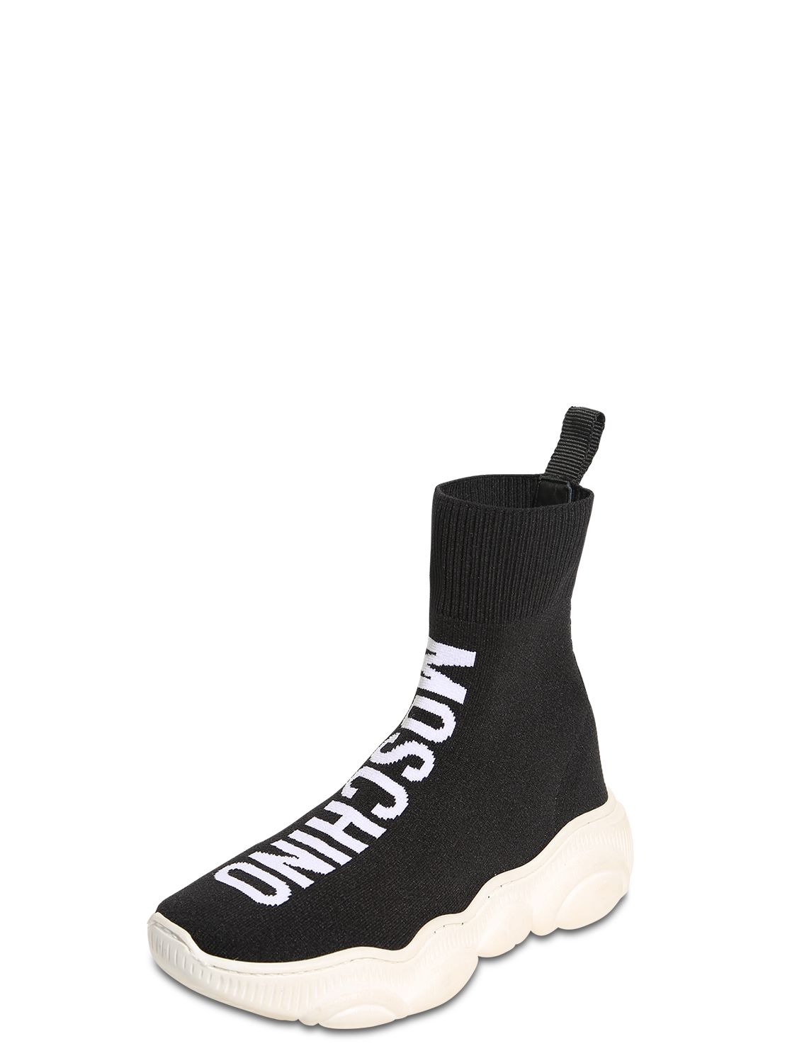 Sockensneakers Aus Strick Mit Logo