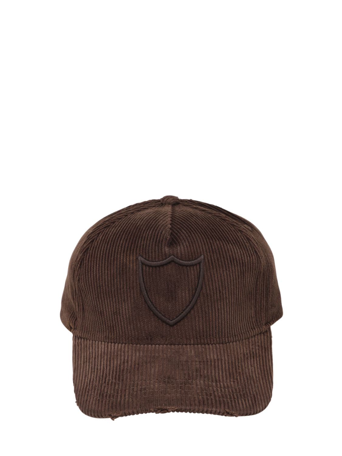 Htc Los Angeles Logo Embroidery Corduroy Baseball Hat In Brown