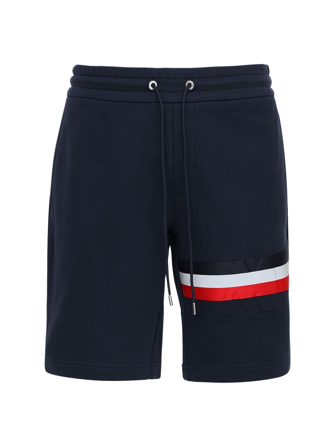 MONCLER 条纹纯棉运动短裤,72I3EU053-NZC40