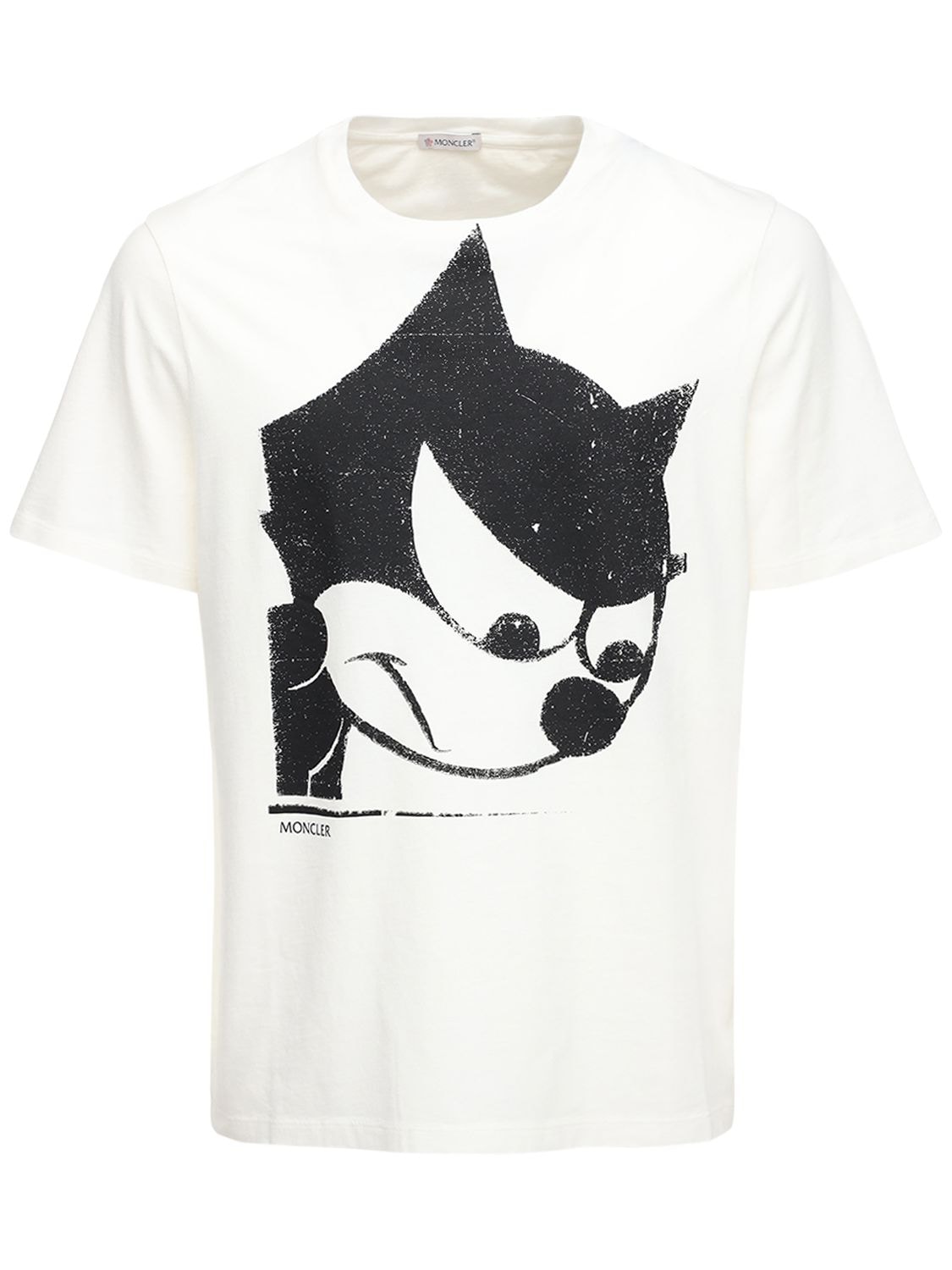 Moncler Felix The Cat Cotton Jersey T-shirt In White