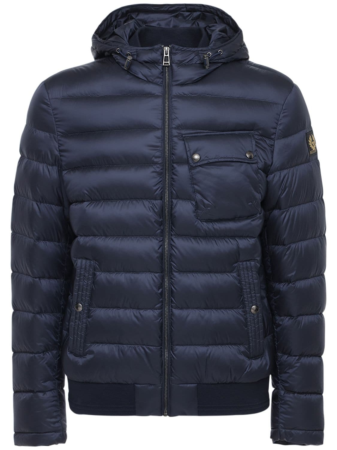 Belstaff Streamline Nylon Down Jacket In Blue | ModeSens